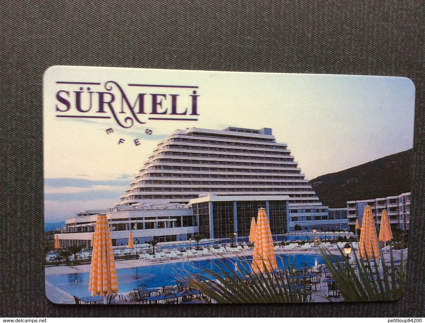 CLE D’HOTEL SURMELI  Ismir  TURQUIE - Hotelzugangskarten