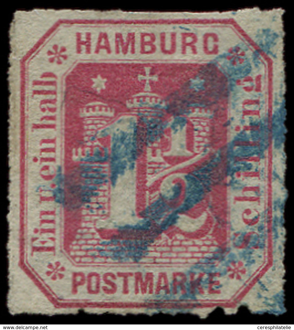 ALLEMAGNE (ANCIENS ETATS) HAMBOURG 23 : 1 1/2s. Rose, Obl., B/TB. Br - Hamburg (Amburgo)