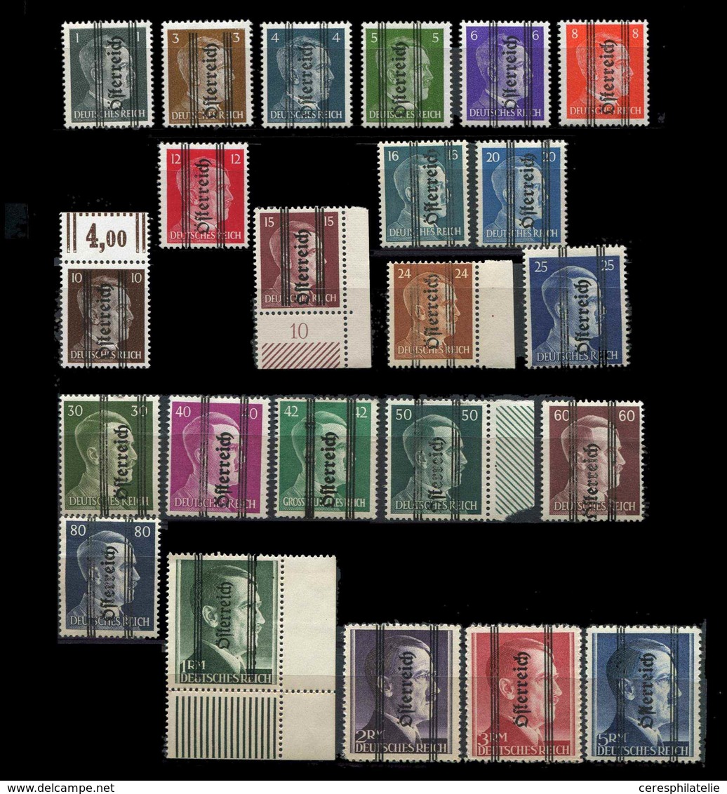 ** AUTRICHE 553/75 : Série D'Allemagne, Surchargée, TB - Andere & Zonder Classificatie