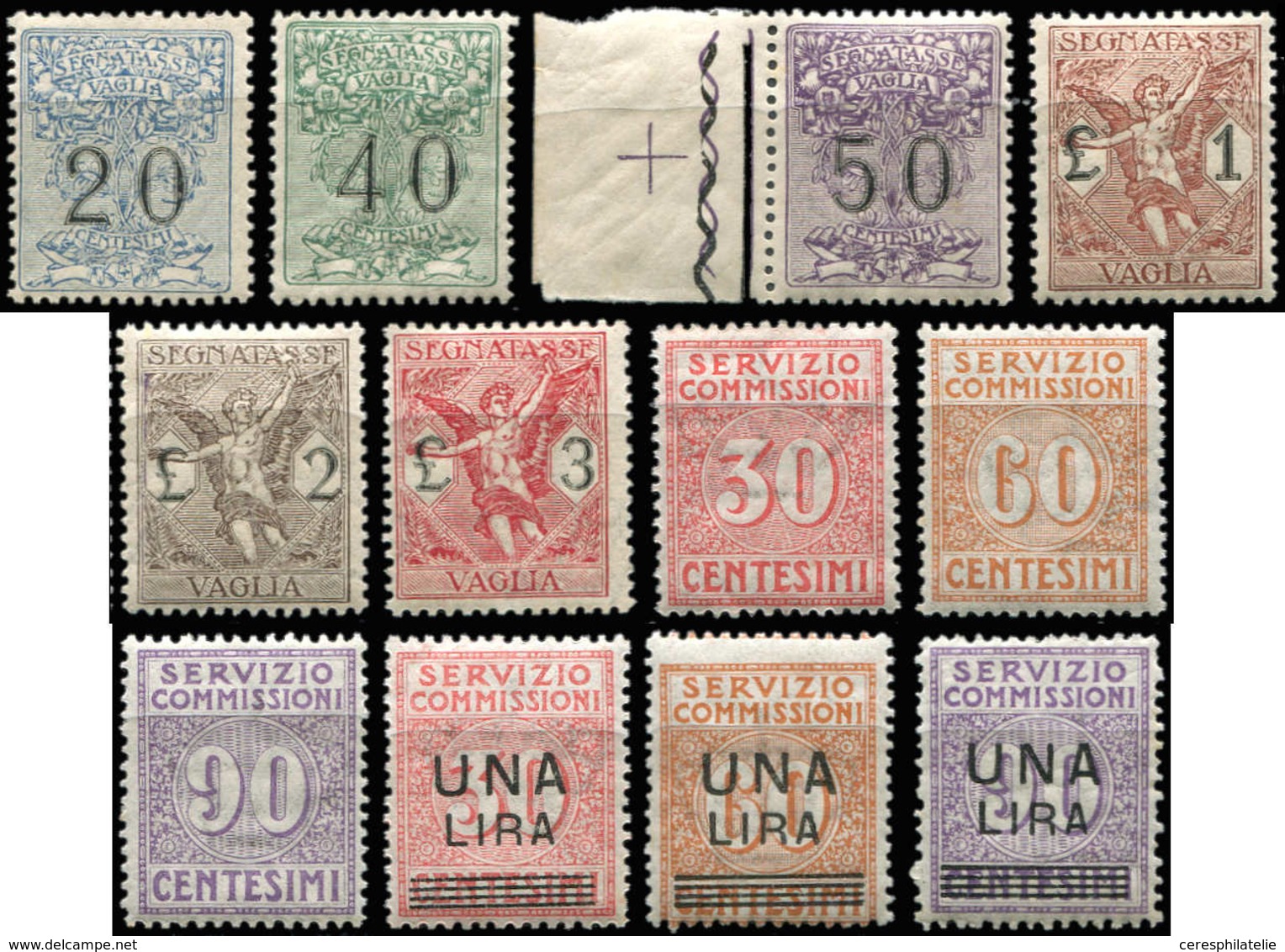 ** ITALIE Service 9/11 Et 12/14 + Timbres Pour Mandats 1/6, Bon Centrage, TB - Service