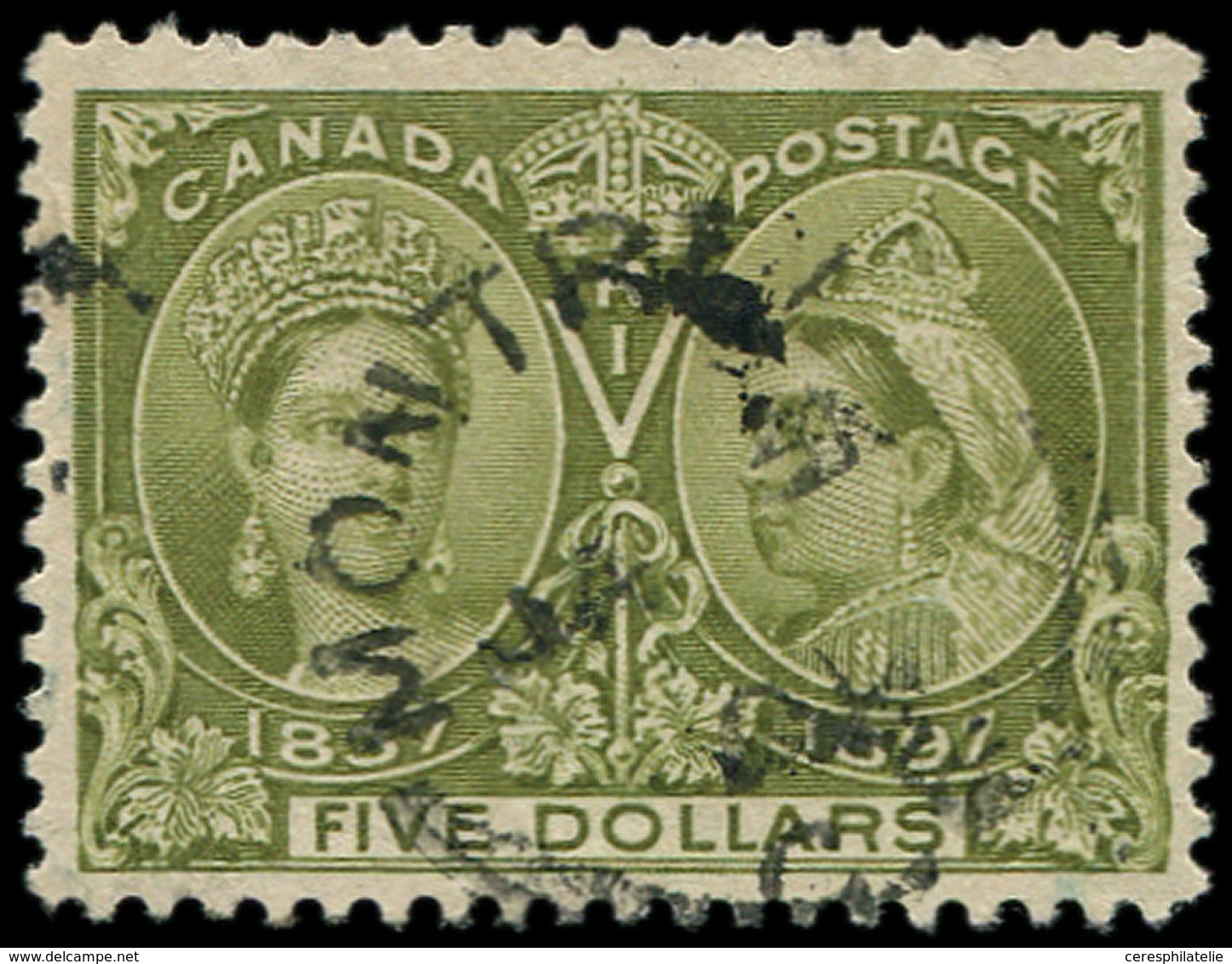 CANADA 53 : 5d. Olive, Obl., TB - Other & Unclassified