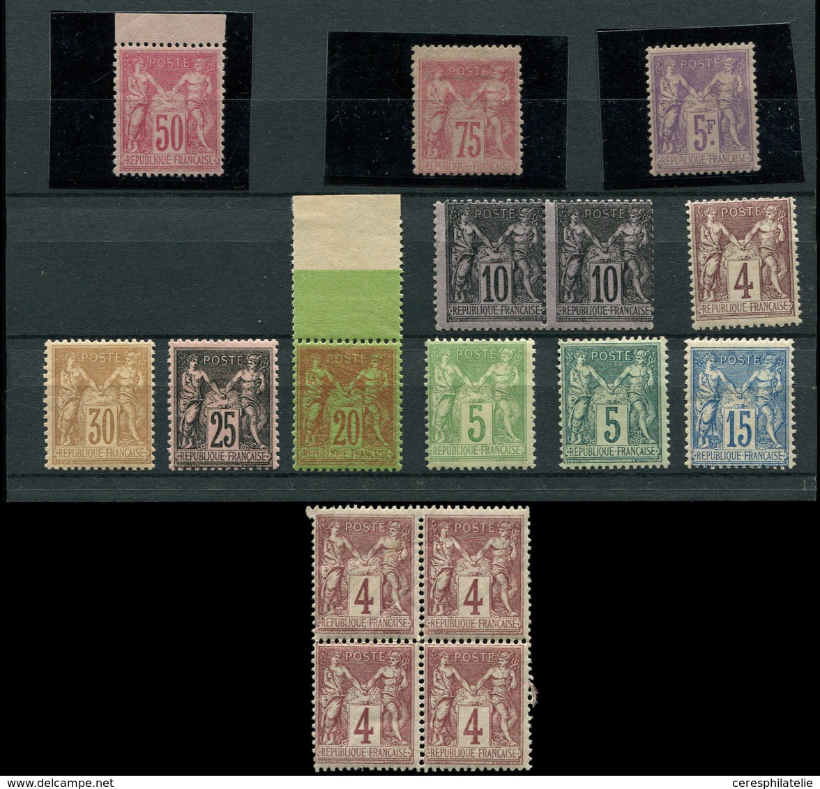 * Petit Lot De Type Sage Neufs, Dont N°81 Et 95, Qqs Ex. **, B/TB - Collections (en Albums)