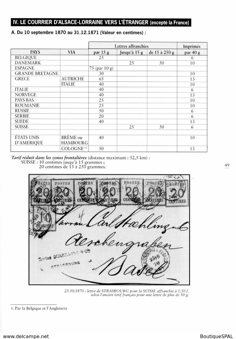 Occupation de la France et annexion de l'Alsace-Lorraine par l'Allemagne - 1870 - 1872, JP Bournique, SPAL -