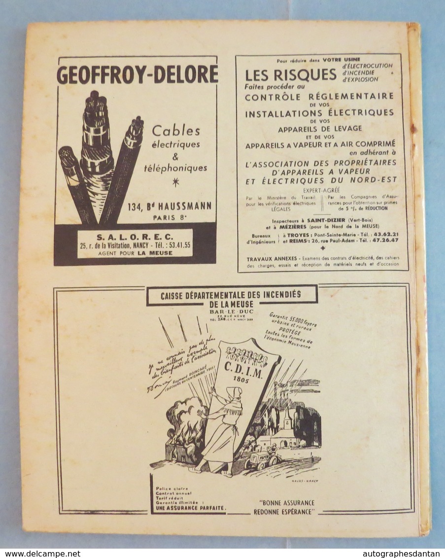 MEUSE 1959 - Annuaire Officiel Des Abonnés Au Téléphone - Nombreuses Publicités - 76p - Verdun Bar Le Duc Etc (55) - Annuaires Téléphoniques