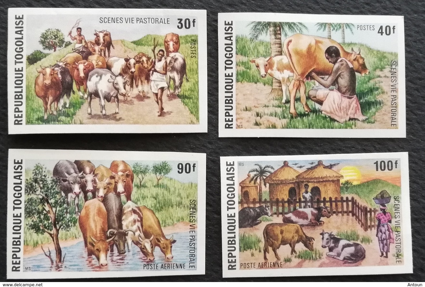 TOGO 1974 Domestic Animals  IMPERF. - Togo (1960-...)