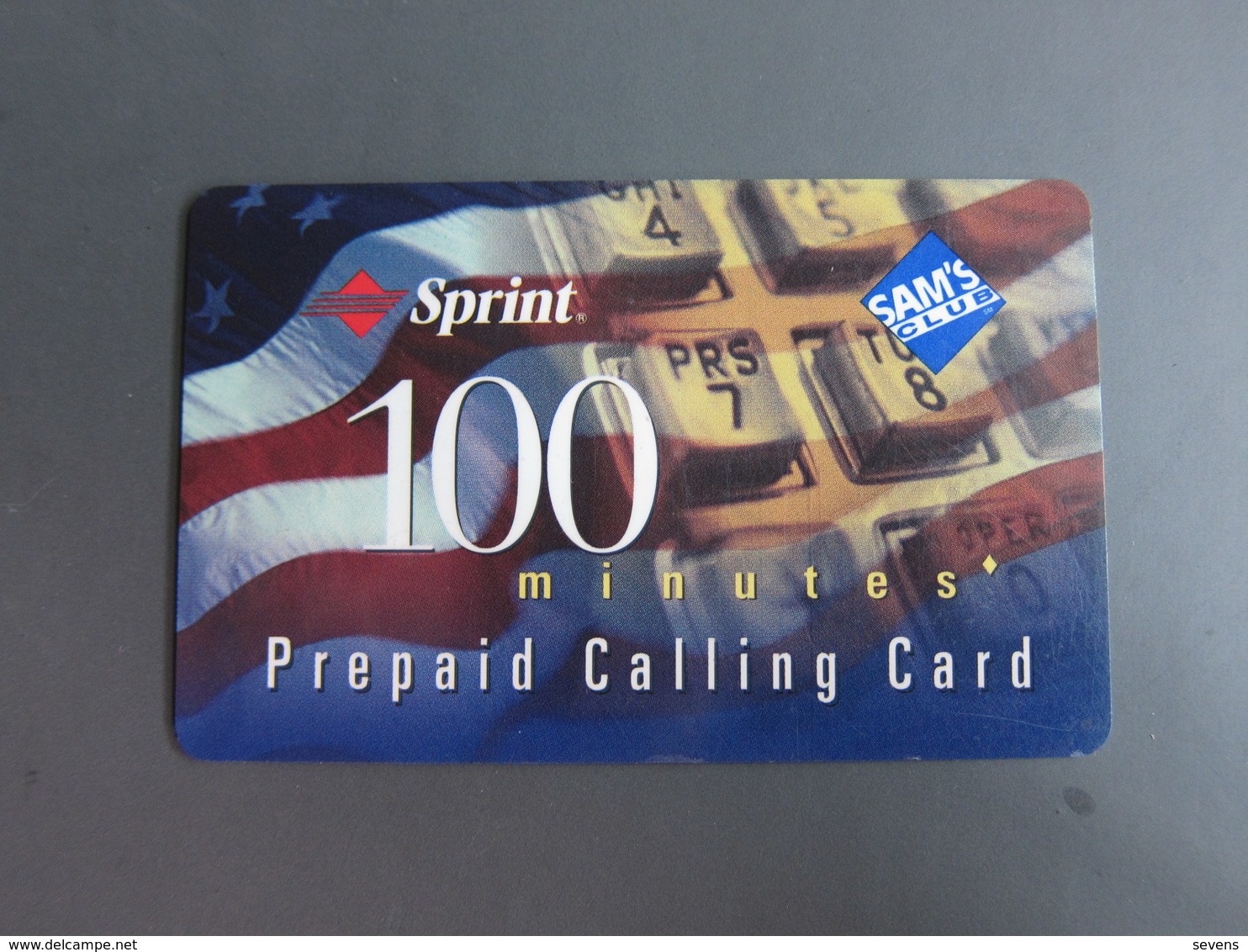 Sam's Club 100 Minutes Prepaid Calling Card, With A Wide Magentic Stripe(edge Tiny Damaged) - Sprint