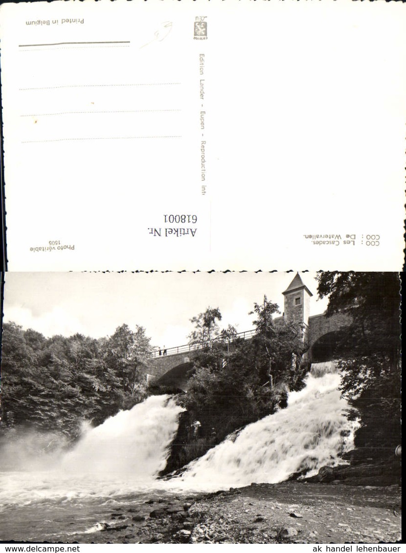 618001,Foto Ak Trois-Ponts Coo Les Cascades Wasserfall Belgium - Sonstige & Ohne Zuordnung