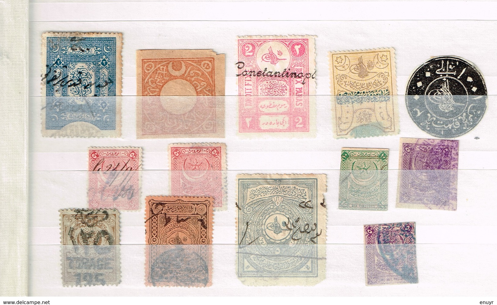 Lot Turquie Anciens Timbres Fiscaux à Identifier - Collections (without Album)