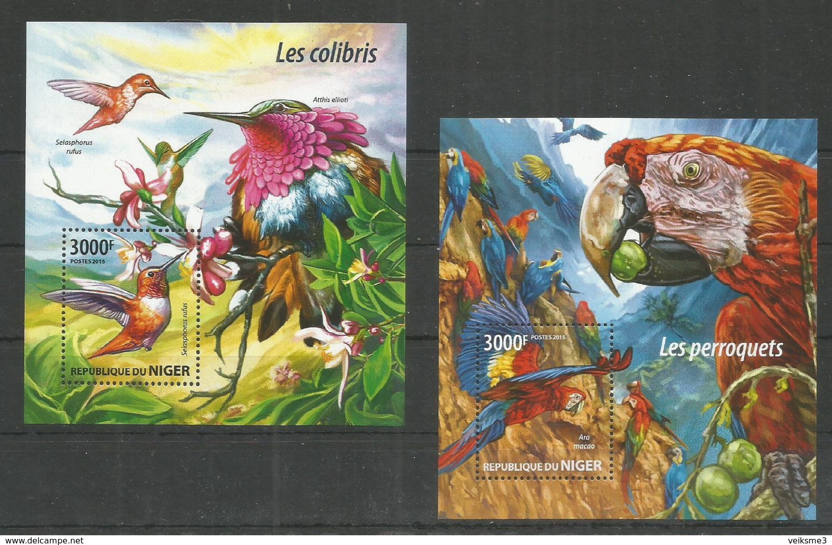 2 Pcs NIGER - MNH - 2015 - Animals - Birds - Andere & Zonder Classificatie