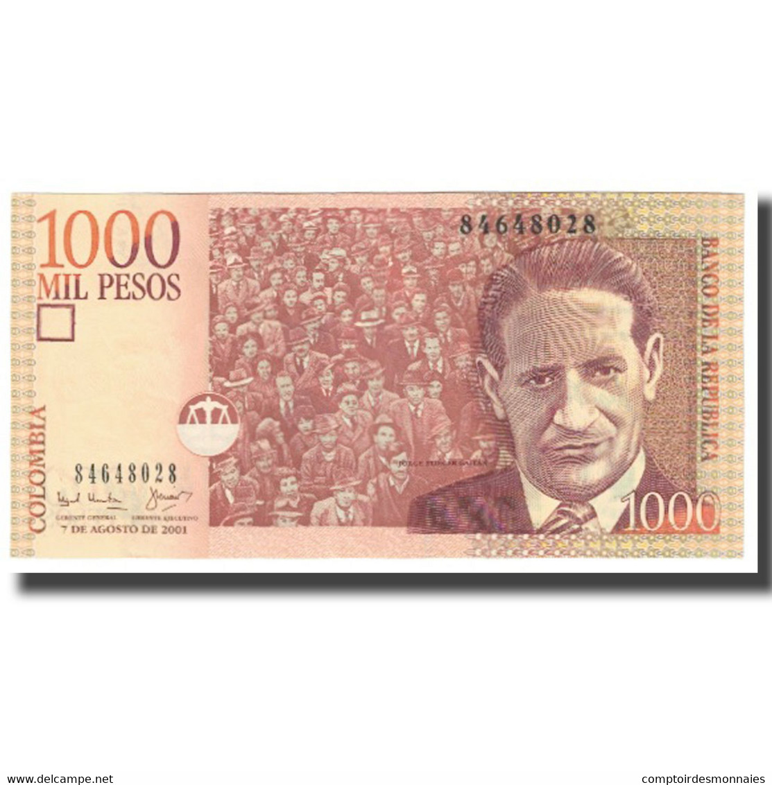 Billet, Colombie, 1000 Pesos, 2001, 2001-08-07, KM:450a, SPL - Colombia