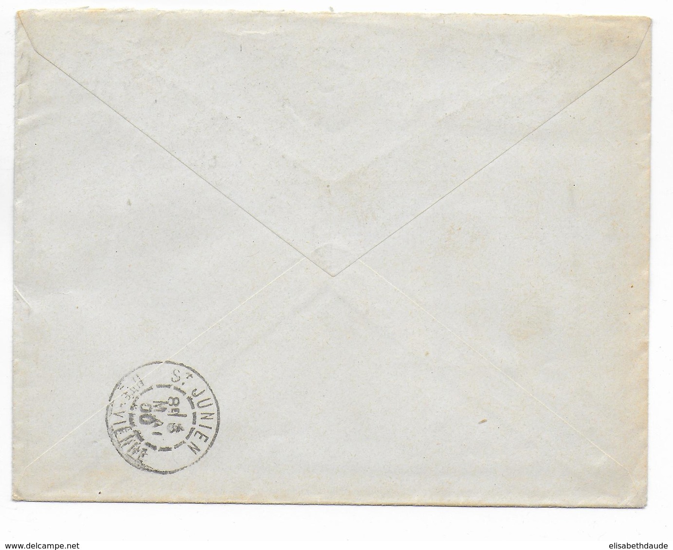 1900 - SOMME - ENVELOPPE + LETTRE COMMERCIALE De ABBEVILLE Avec DAGUIN 2 BD => ST JUNIEN - 1877-1920: Semi Modern Period