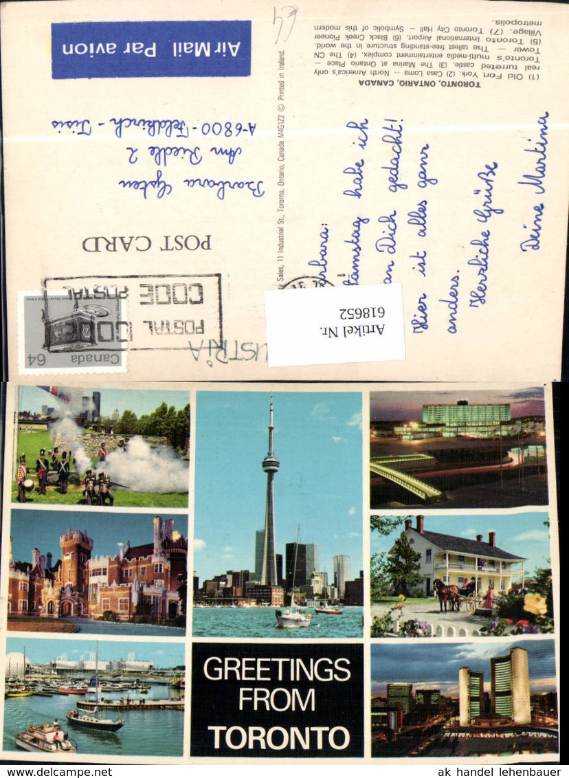 618652,Mehrbild Ak Toronto Ontario Old Fort York Casa Loma The Marina Canada - Unclassified