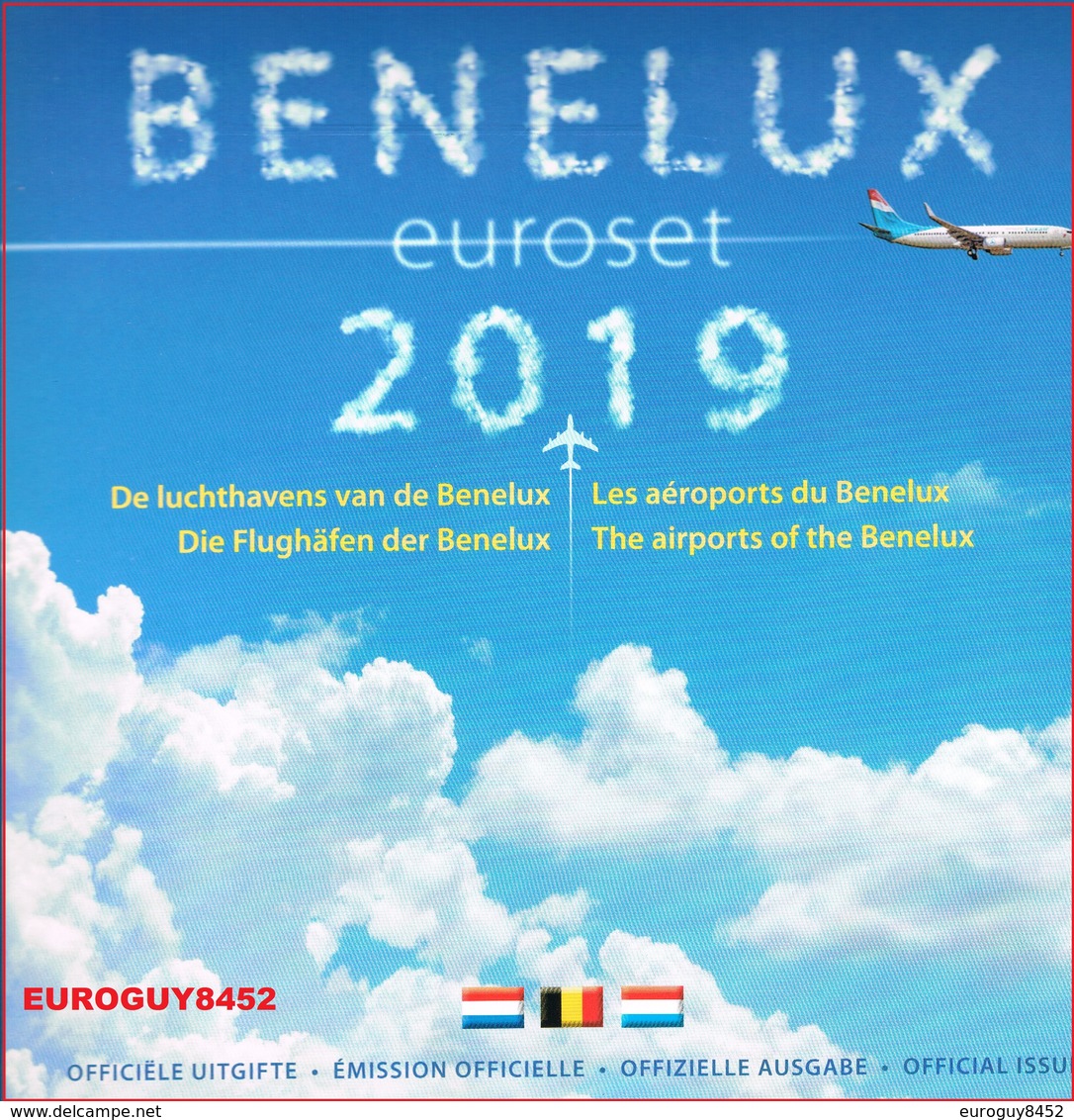 BENELUX SET 2019 - DE LUCHTHAVENS VAN DE BENELUX - Belgique