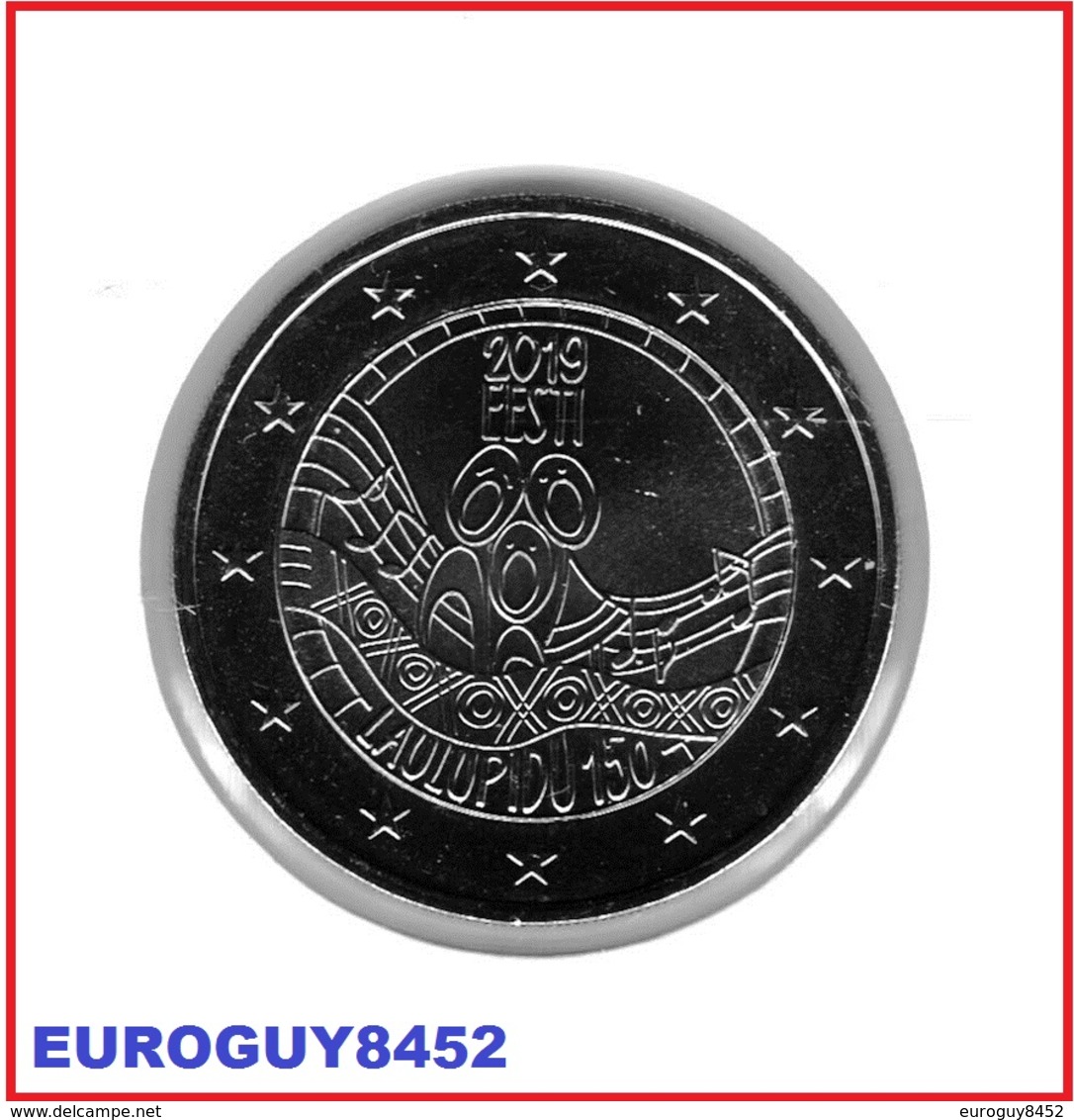 ESTLAND - 2 € COM. 2019 UNC - 150 JAAR ZANGFESTIVAL - Estonie