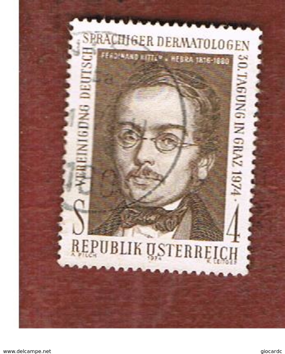 AUSTRIA -  SG  1715   -   1974 F.R. VON HEBRA, DERMATOLOG    -  USED ° - Usati