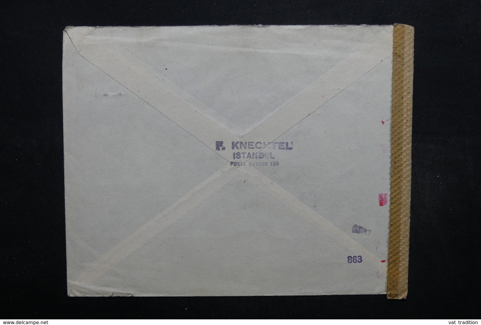 TURQUIE - Enveloppe Commerciale De Istanbul Pour L 'Allemagne En 1943 , Contrôle Postal - L 32423 - Storia Postale