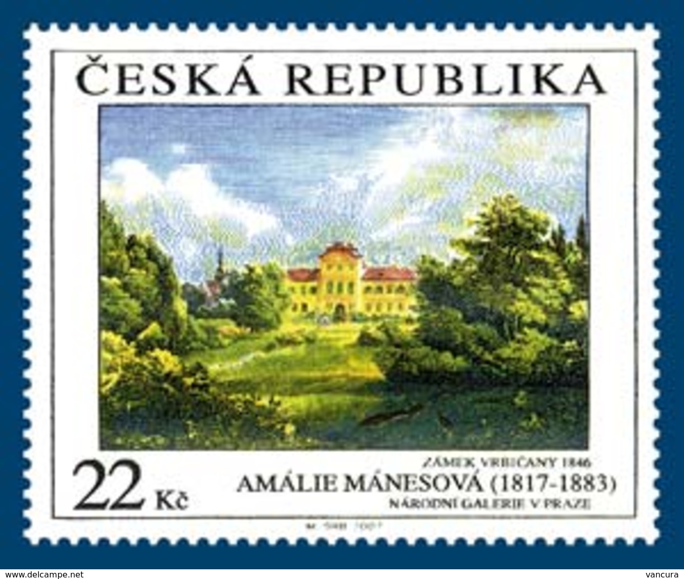 533 Czech Republic Amalie Manesova (1817 - 1883) : Vrbicany Castle 2007 - Ungebraucht