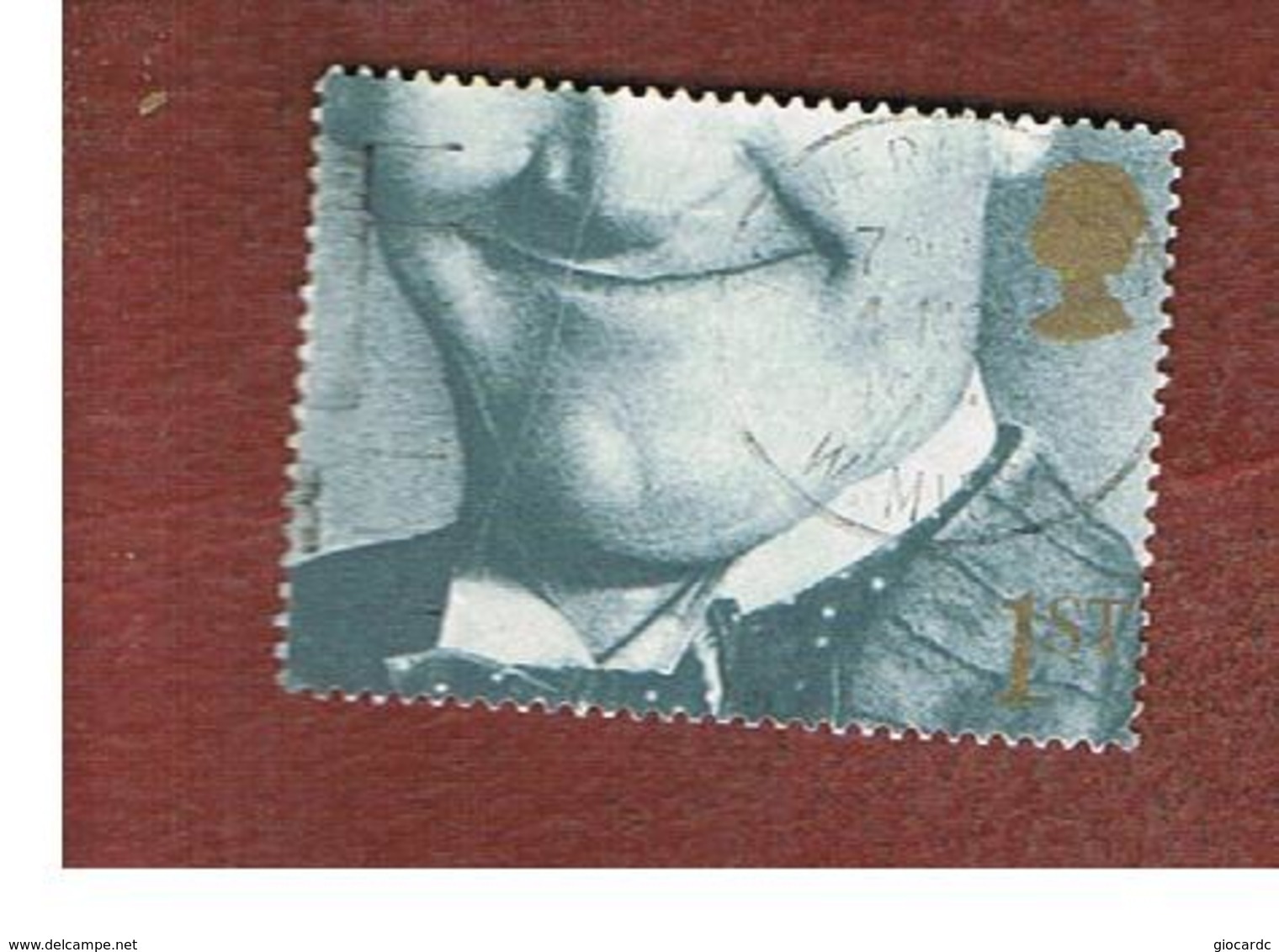 GRAN BRETAGNA.GREAT BRITAIN -  SG 1559 -  1991  GREETING STAMPS.SMILES  (STAN LAUREL, ACTOR)   - USATI - Usati