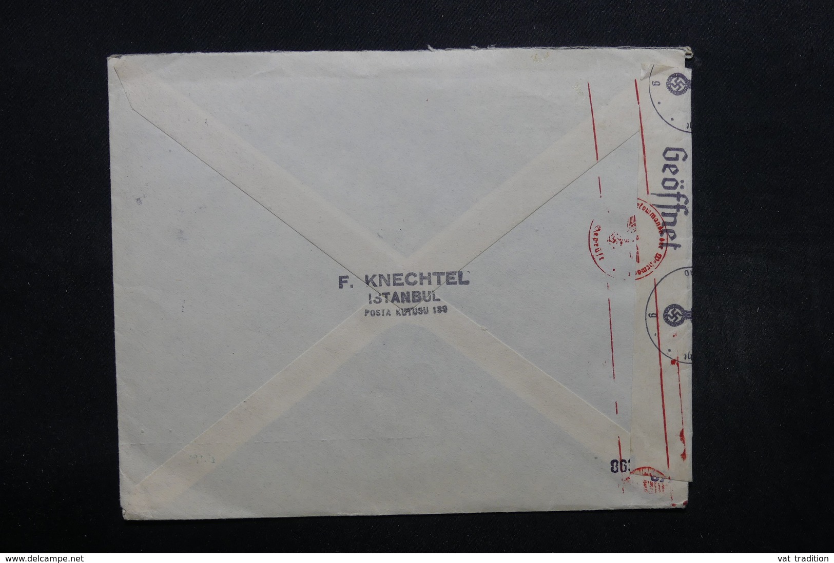 TURQUIE - Enveloppe Commerciale De Istanbul Pour L 'Allemagne En 1941  , Contrôle Postal - L 32431 - Cartas & Documentos