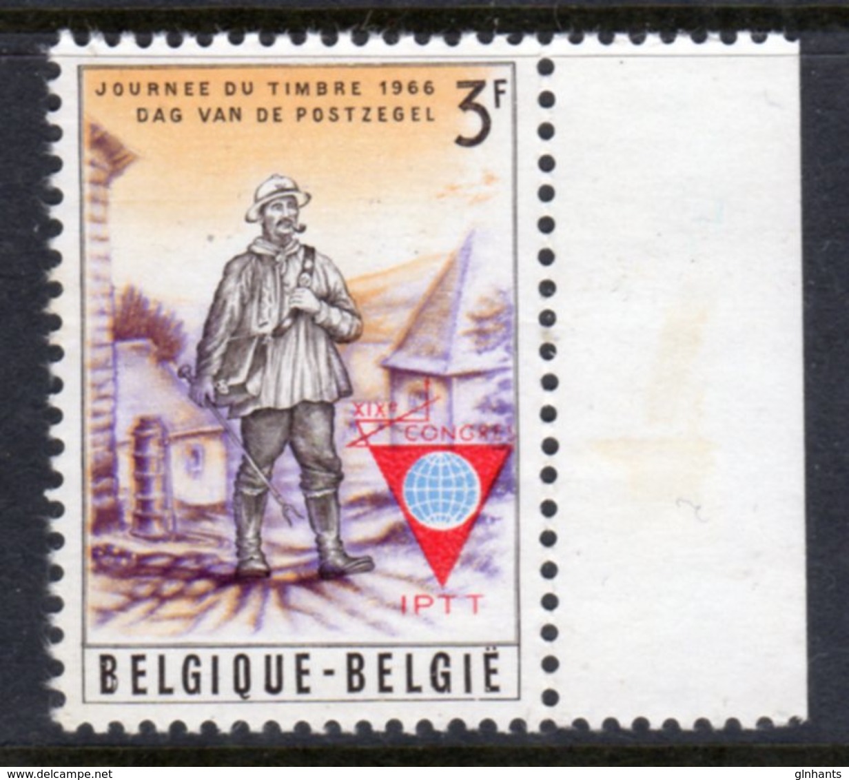 BELGIUM - 1966 PHILATELIC CONGRESS STAMP FINE MNH ** SG 1976 - Unused Stamps