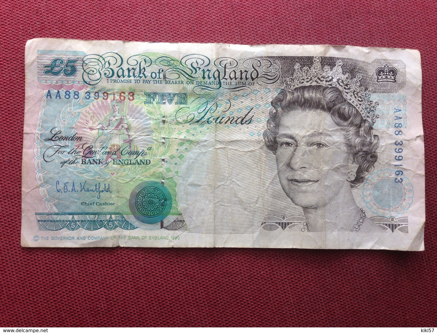 ANGLETERRE Billet De 5 Pound Ayant Circulé - 5 Pounds