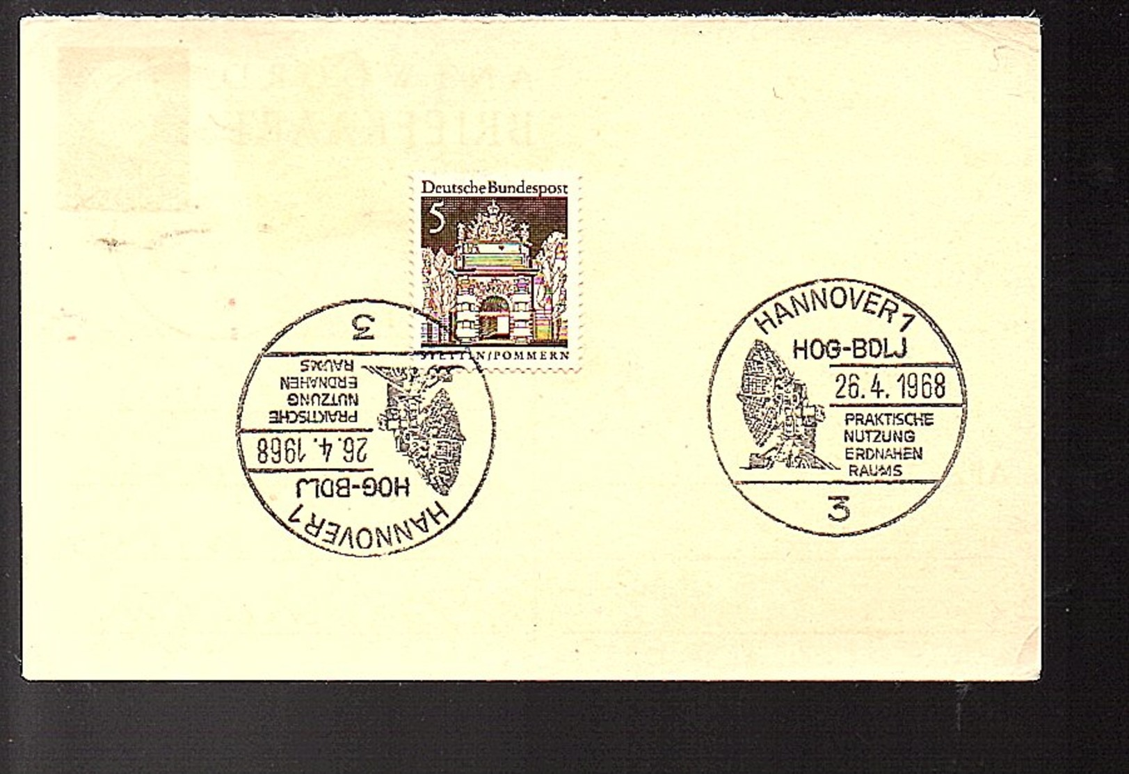 UPRATED Reply Card 40+5 Cents 1968 From HANNOVER To Tiel (FA-3) - Entiers Postaux