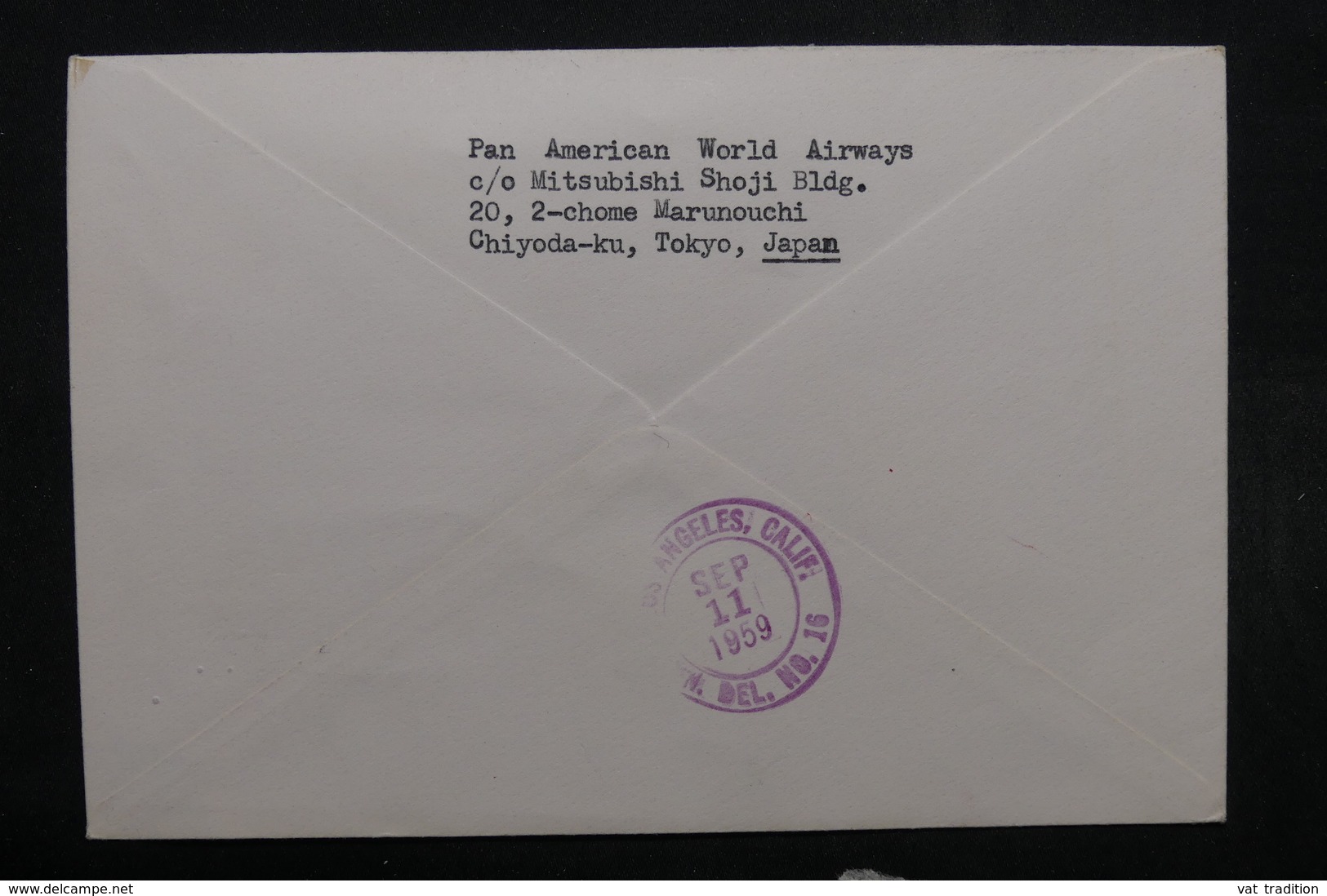 JAPON - Enveloppe 1er Vol Tokyo / Los Angeles En 1950 - L 32441 - Briefe U. Dokumente