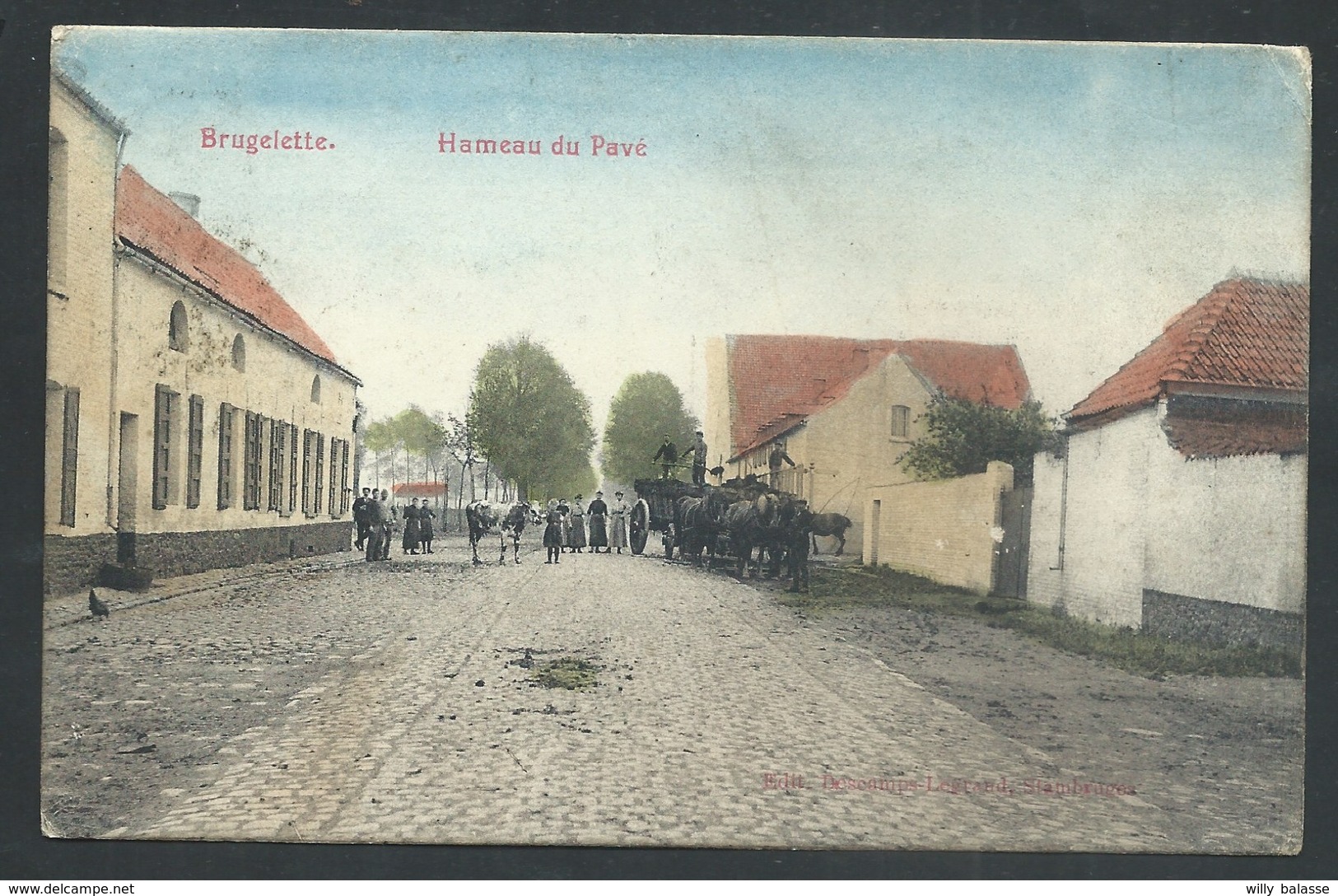 +++ CPA - BRUGELETTE - Hameau Du Pavé - Attelage    // - Brugelette