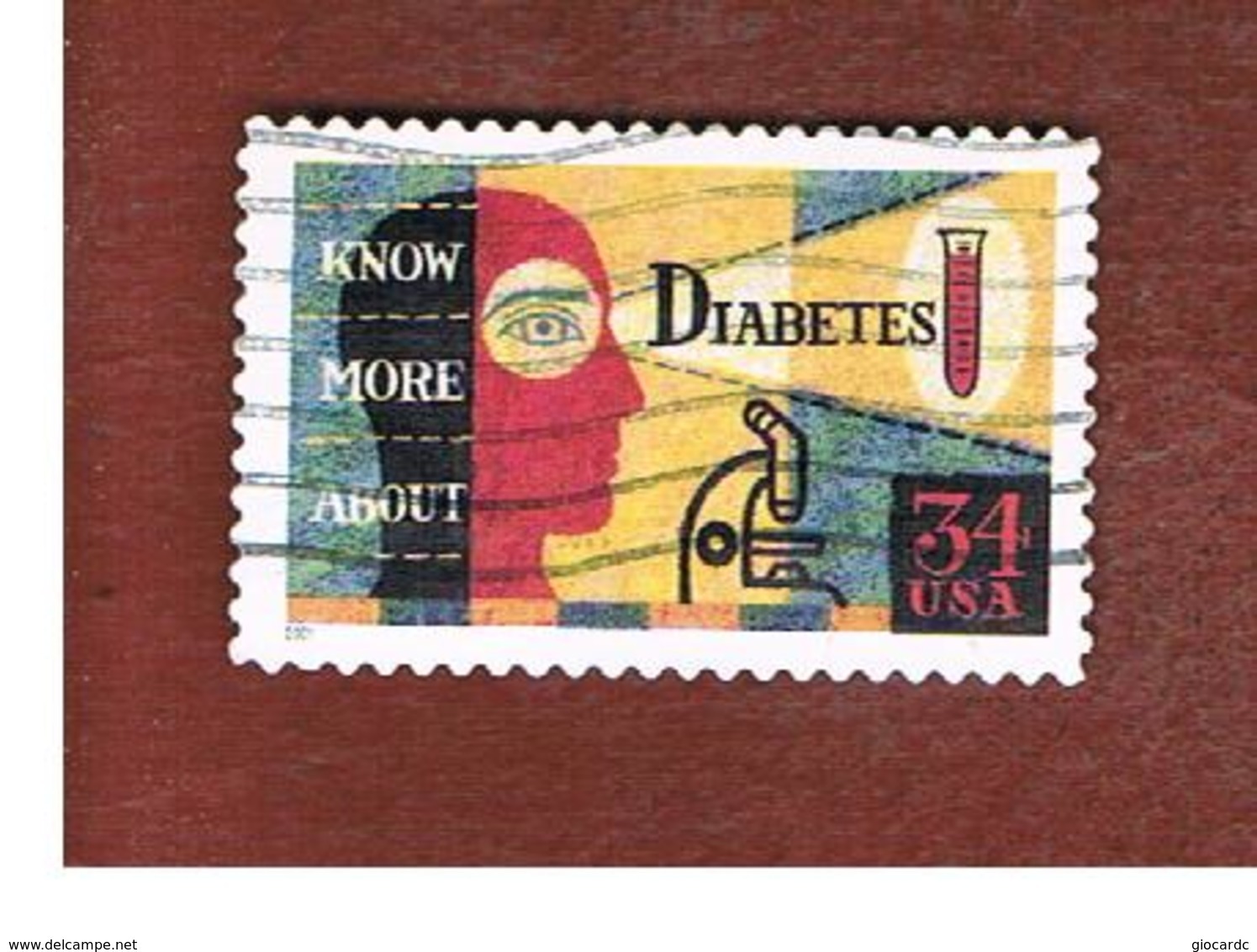 STATI UNITI (U.S.A.) - SG  3969  - 2001 DIABETES CAMPAIGN    - USED - Usati