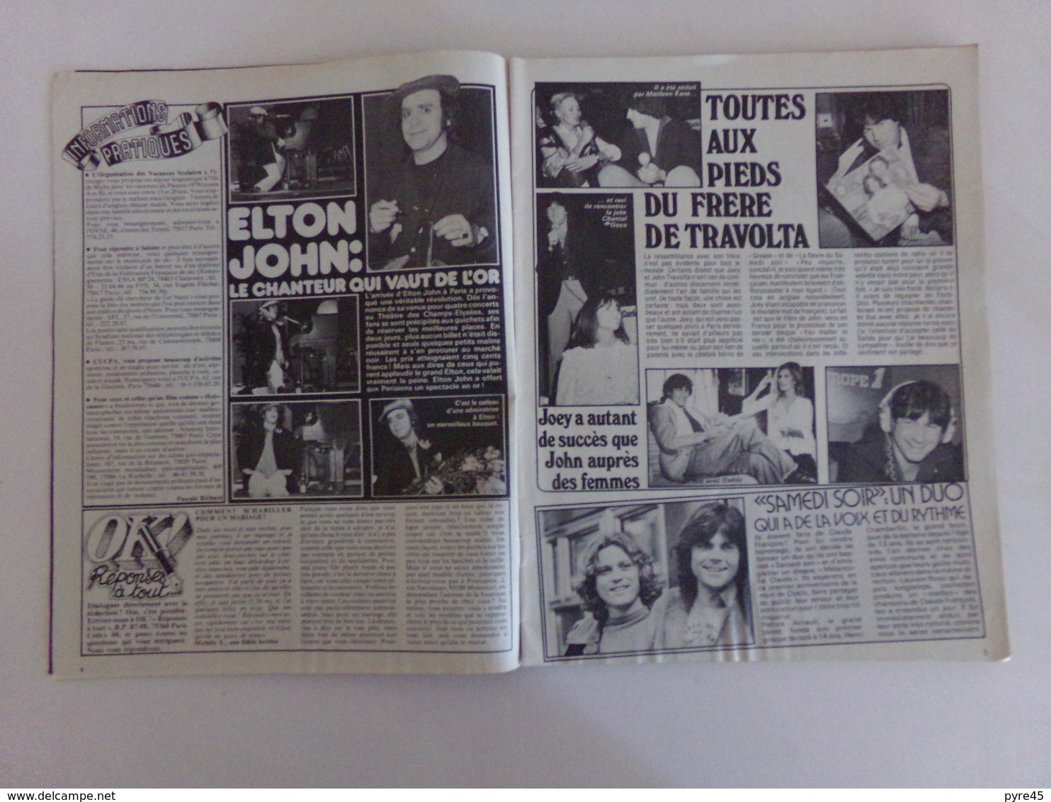 Revue " Ok Age Tendre " N° 165, 1979, Elton John, Queen, Sheila, John Wayne - People