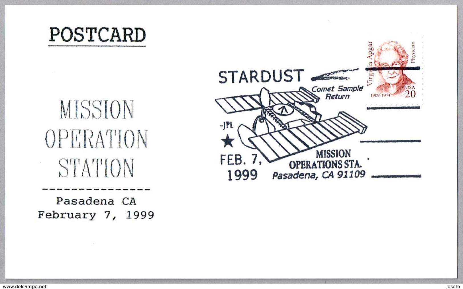 STARDUST - COMET SAMPLE RETURN. Pasadena CA 1999 - Estados Unidos