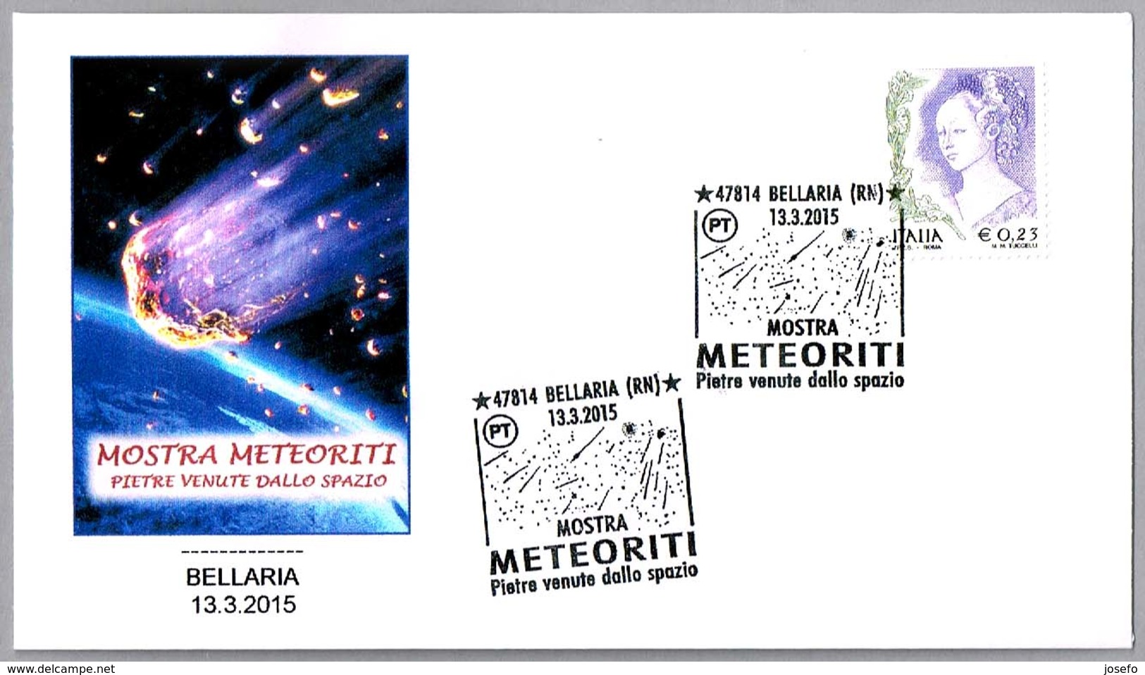 Exposicion De METEORITOS - Exposition Of METEORITES. Bellaria, Rimini, 2015 - Otros & Sin Clasificación