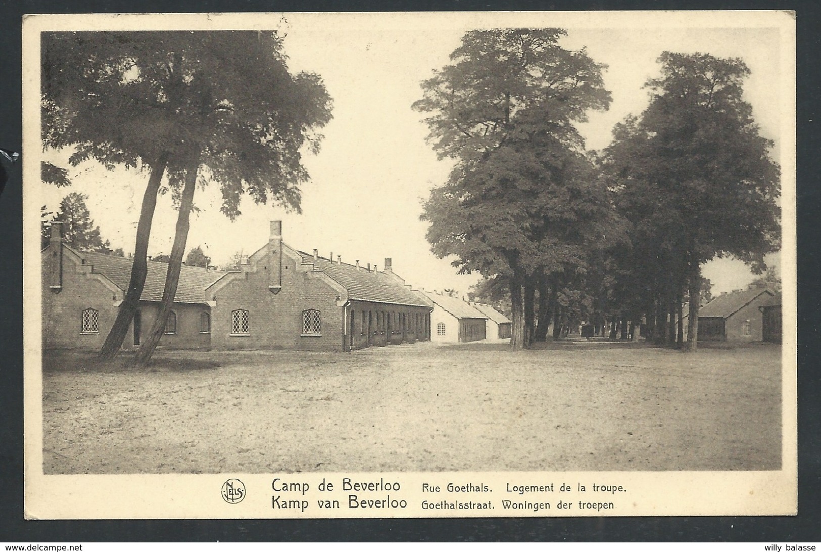 +++ CPA - CAMP DE BEVERLOO - LEOPOLDSBURG - Rue Goethals - Logemnt De La Troupe - Militaria - Militaire- Nels  // - Leopoldsburg (Camp De Beverloo)