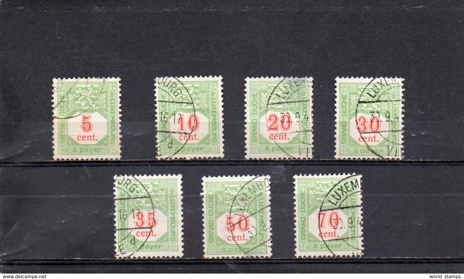 LUXEMBOURG 1928-35 O DENT 13.5x12.5 - Postage Due