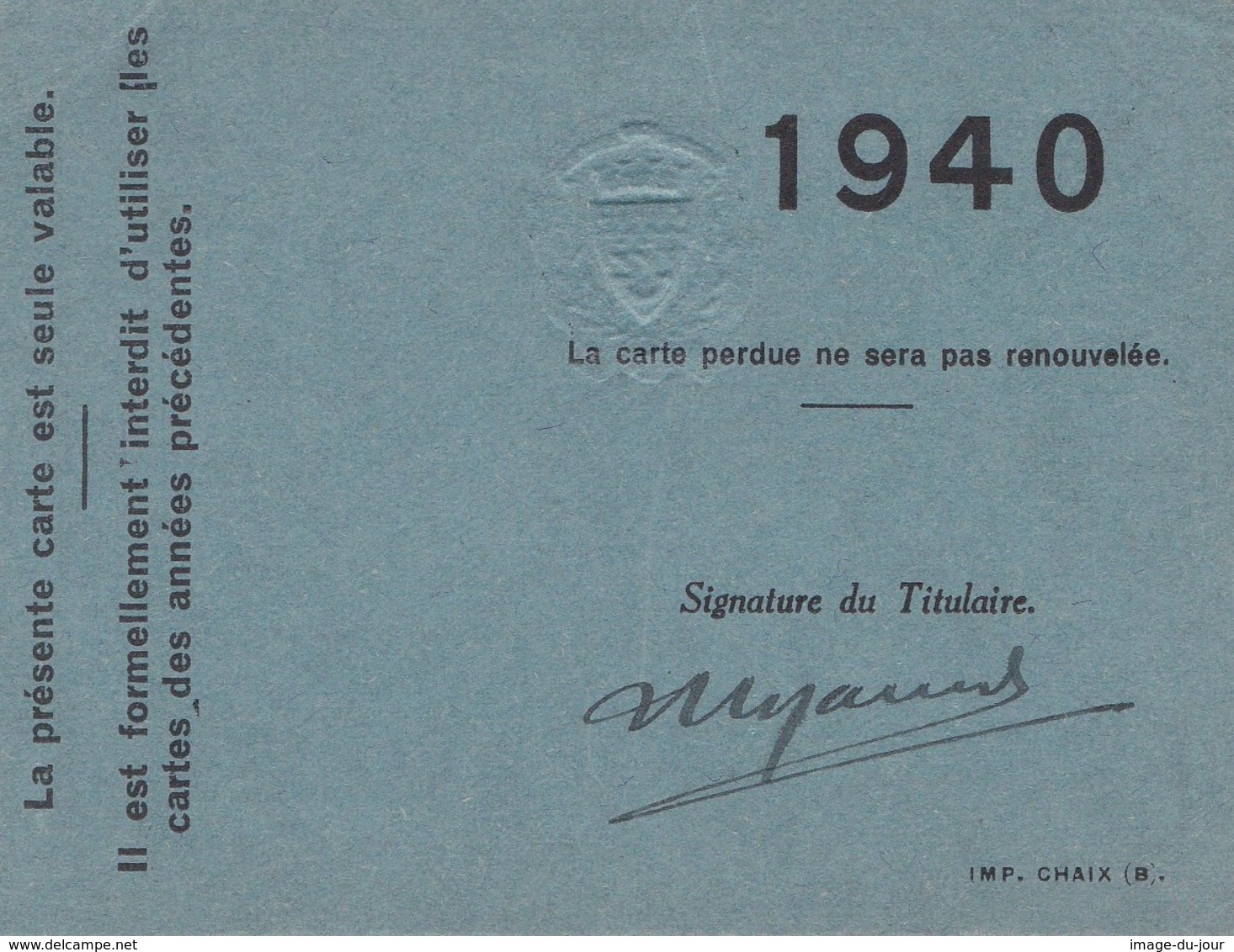 OCCUPATION ALLEMANDE A PARIS  LAISSER PASSEZ POUR UN MÉDECIN 1940 SIGNATURE DU PREFET DE POLICE - Documents Historiques