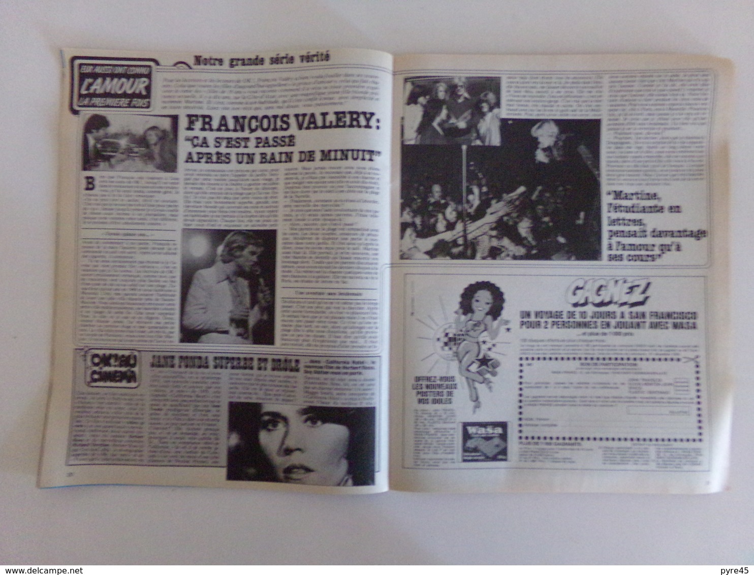 Revue " Ok age tendre " n° 171, 1979, C.Jérôme, Nicoletta, Johnny, Jane Fonda