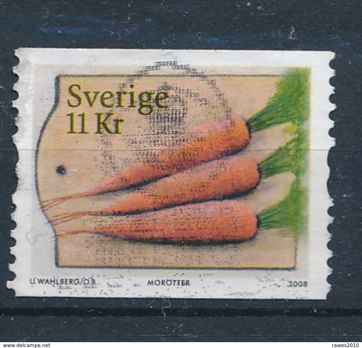 Schweden 2008 11 Kr. Gest. Möhren - Gebraucht
