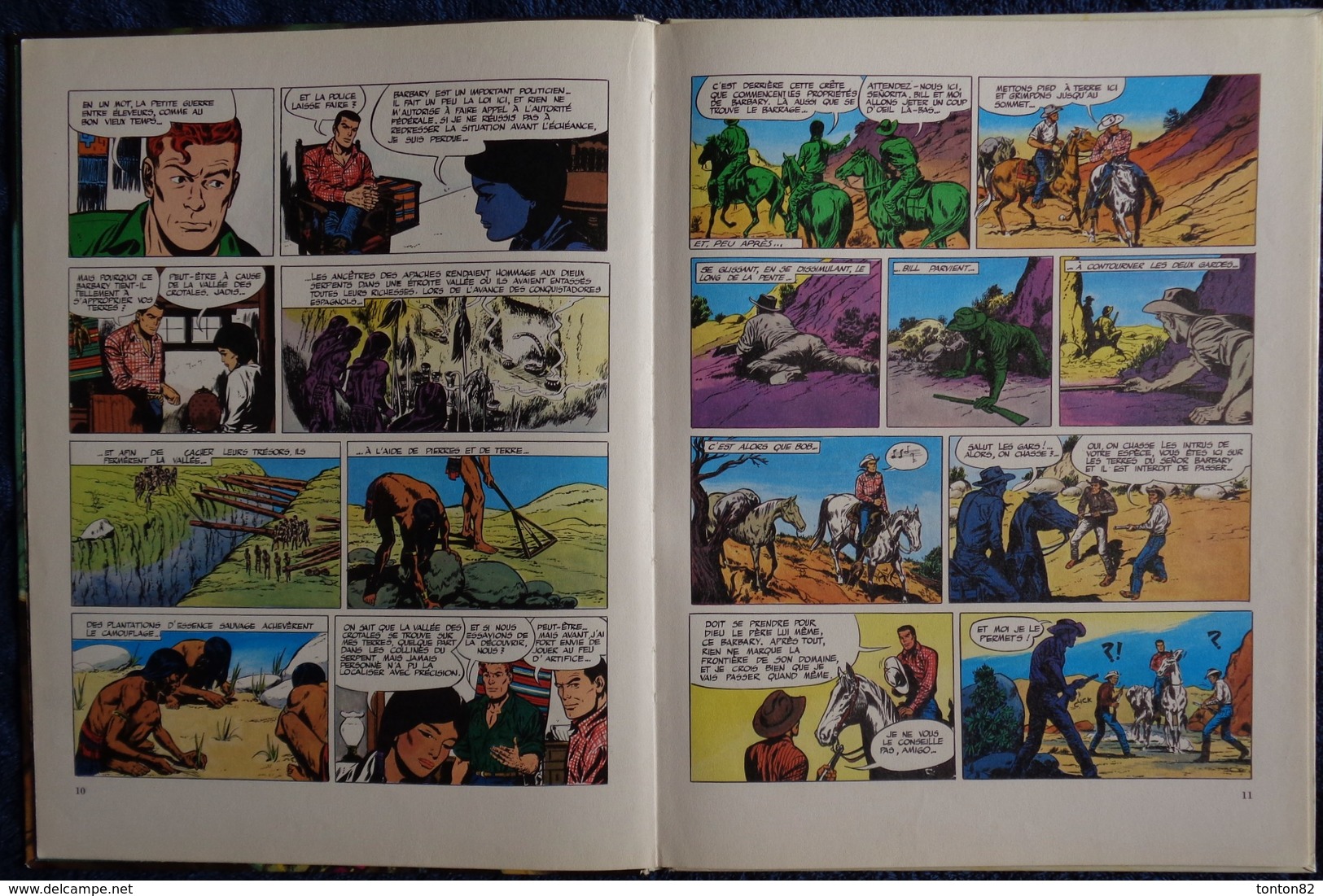 Vernes / Forton - BOB MORANE - N° 7 - La Vallée Des Crotales - DARGAUD - ( E.O. 1969 ) . - Bob Morane