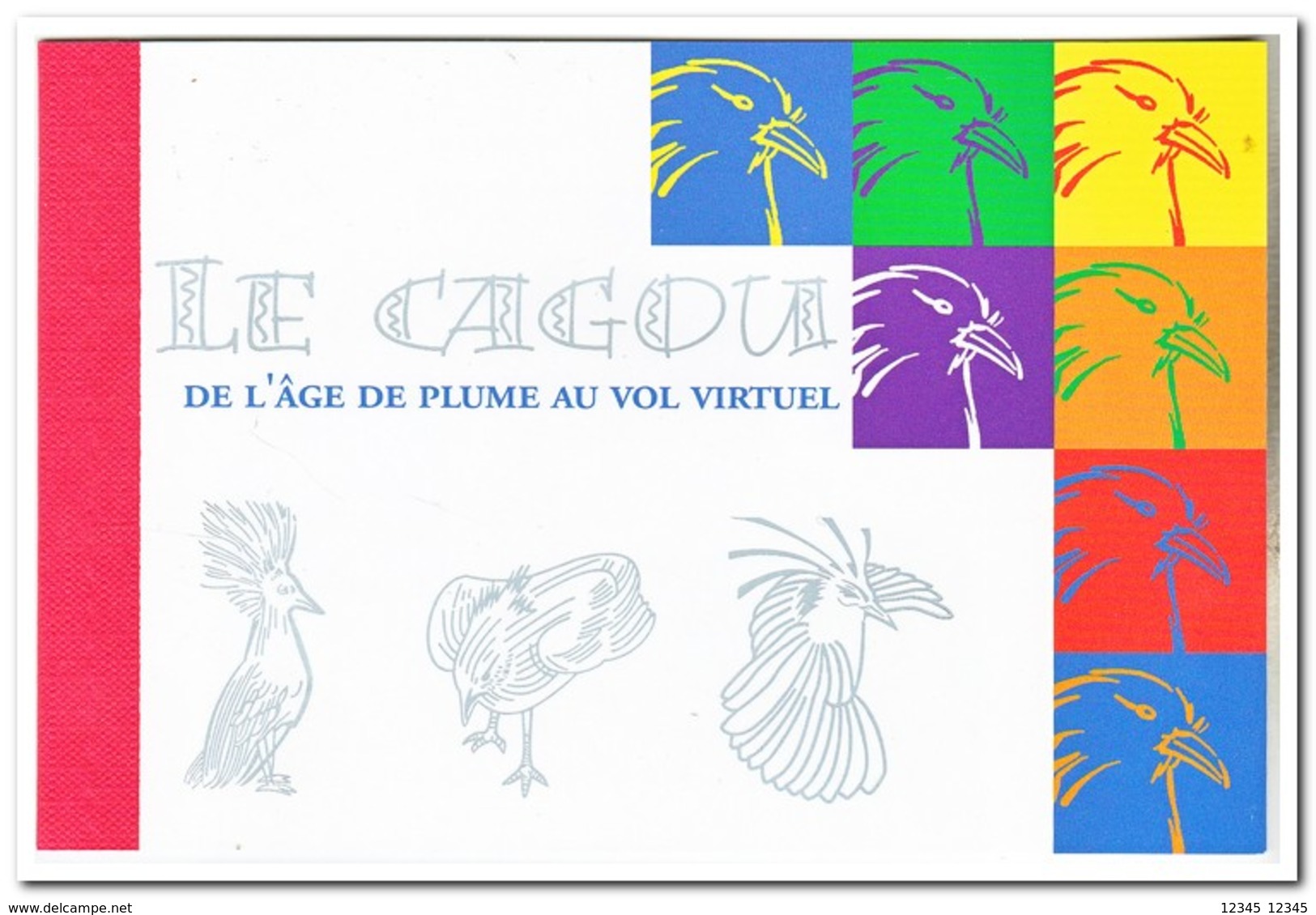 Nieuw Caledonië 2003, Postfris MNH, Birds ( Booklet, Carnet ) - Postzegelboekjes