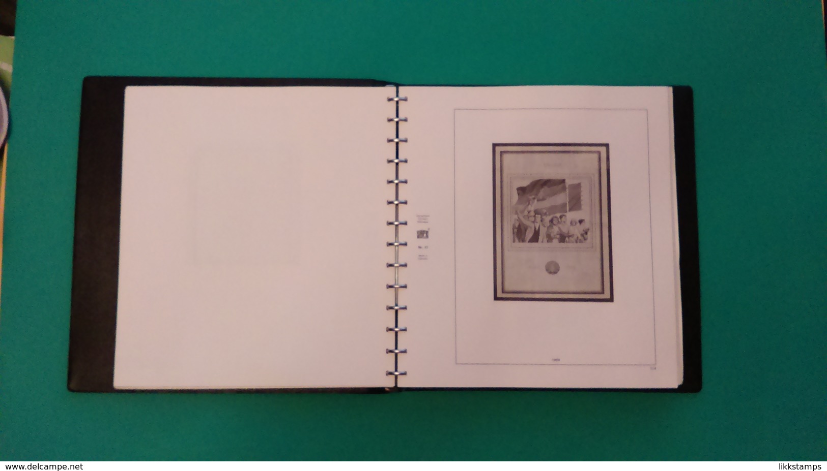 SAFE 14 RING BINDER WITH HINGLESS PAGES FOR EAST GERMANY (D.D.R.) 1969-76 #A00008 (B6)