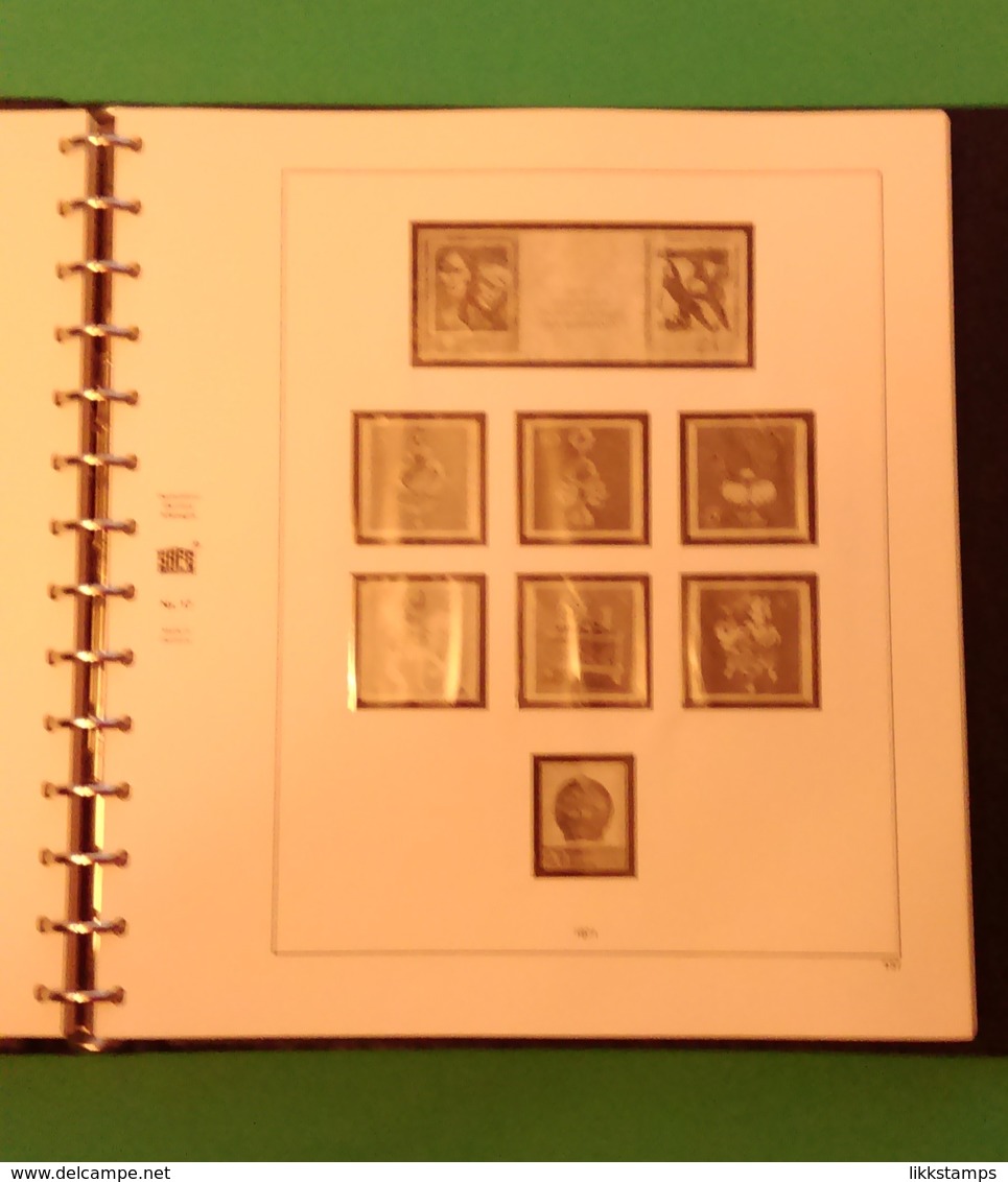 SAFE 14 RING BINDER WITH HINGLESS PAGES FOR EAST GERMANY (D.D.R.) 1969-76 #A00008 (B6)