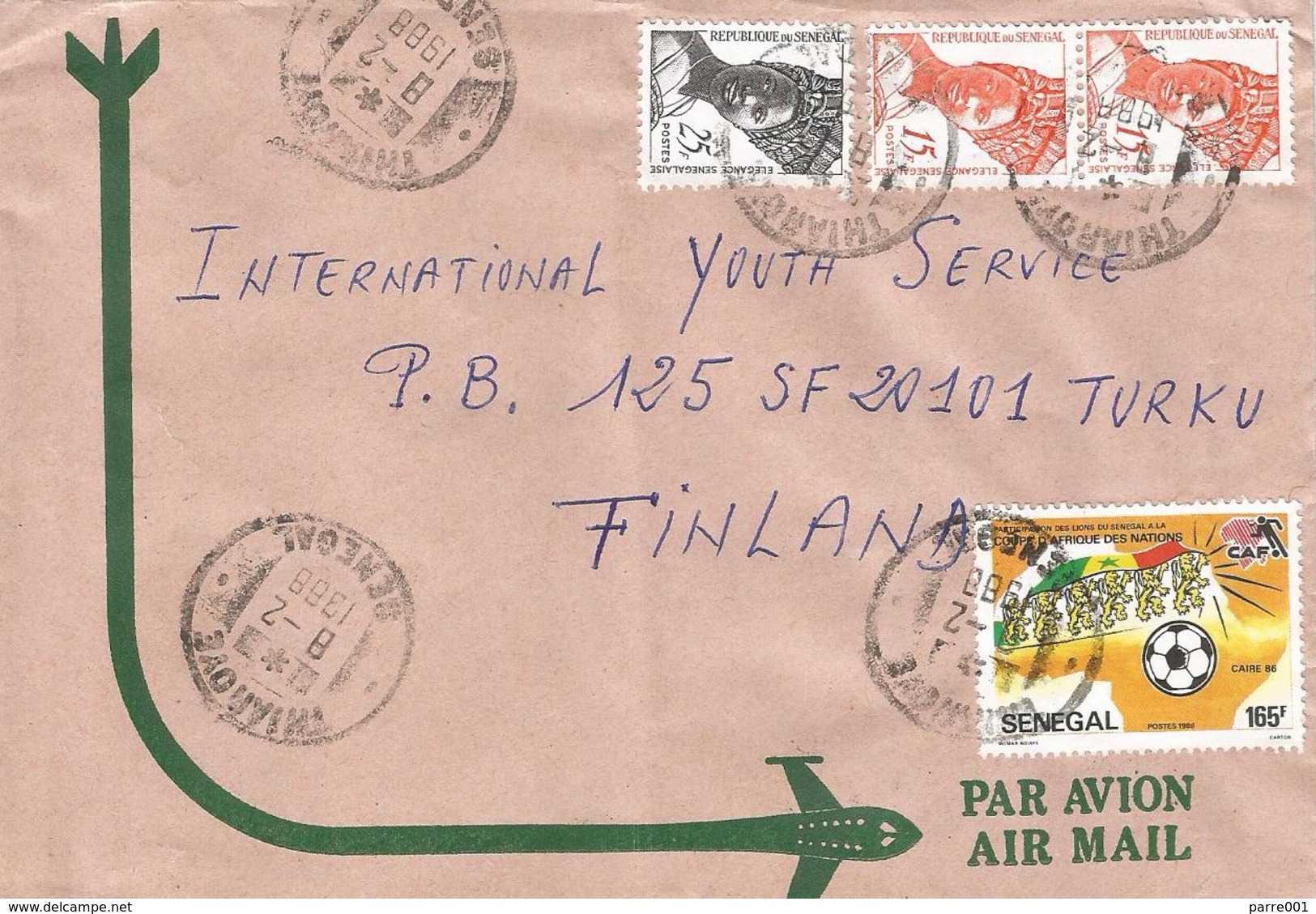 Senegal 1988 Thiaroye African Nations Cup Cairo Football Soccer 165f Cover - Afrika Cup