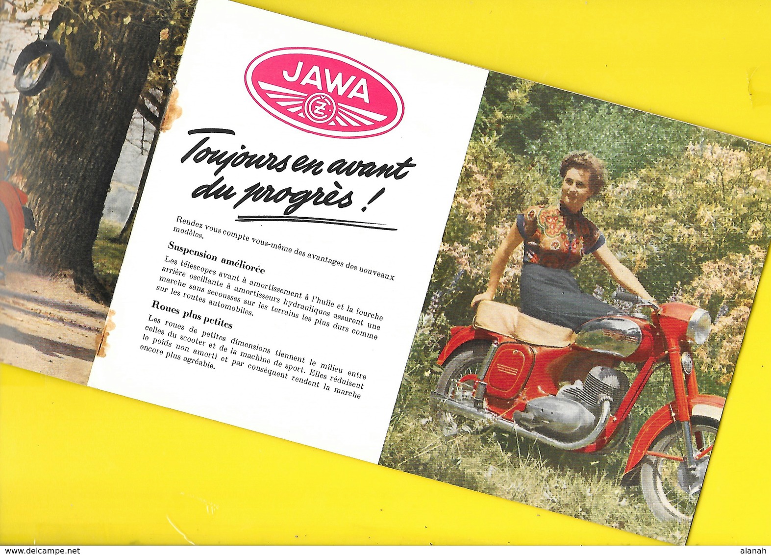 Motos "JAWA" 1 Catalogue 16 Pages + 2 Pub 250 Et 350 Format 15 X 23 Pour Le Catalogue MOTOKOV CZ - Motos