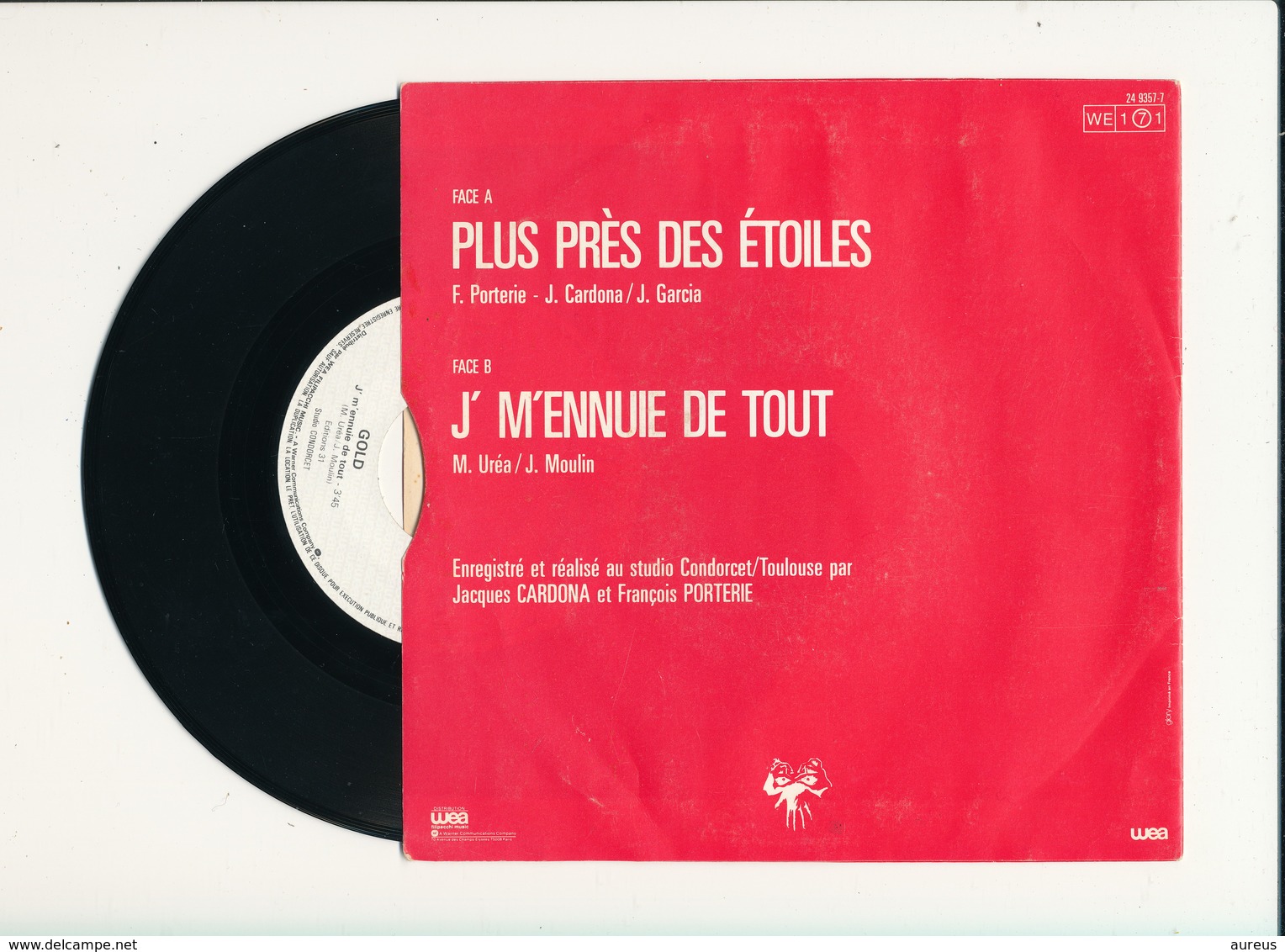 GOLD  " PLUS PRES DES ETOILES " Disque WEA 1984  TRES BON ETAT - Rock