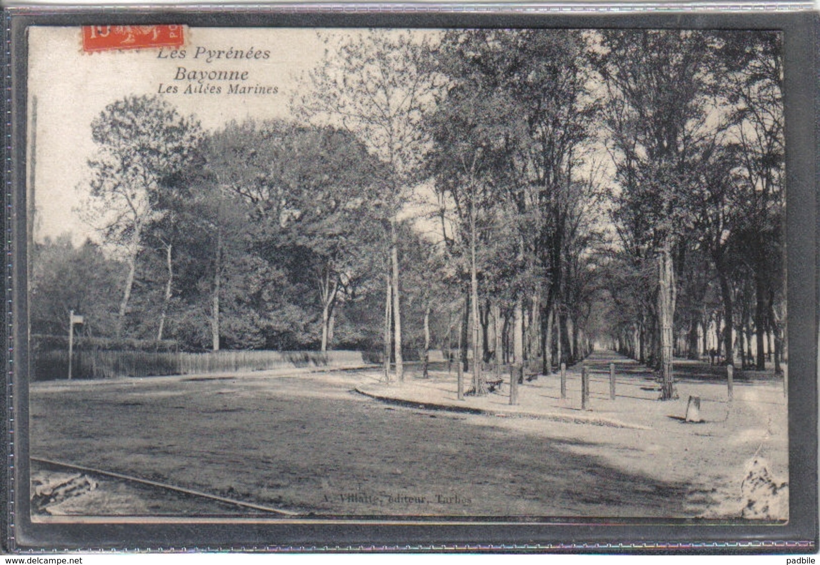 Carte Postale 64. Bayonne  Les Allées Marines Très Beau Plan - Bayonne