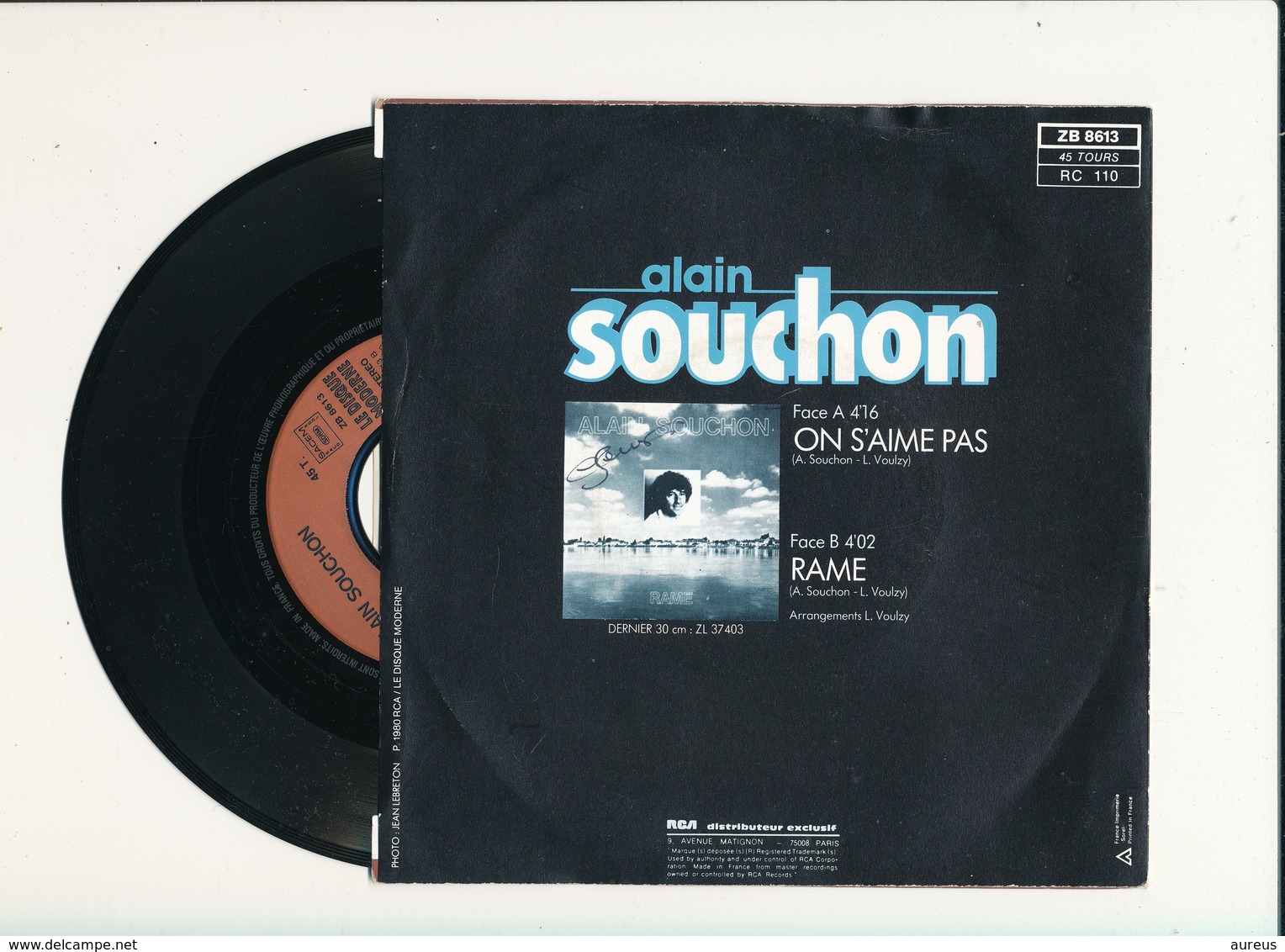 ALAIN SOUCHON  " ON S'AIME PAS " Disque RCA 1980  TRES BON ETAT - Rock