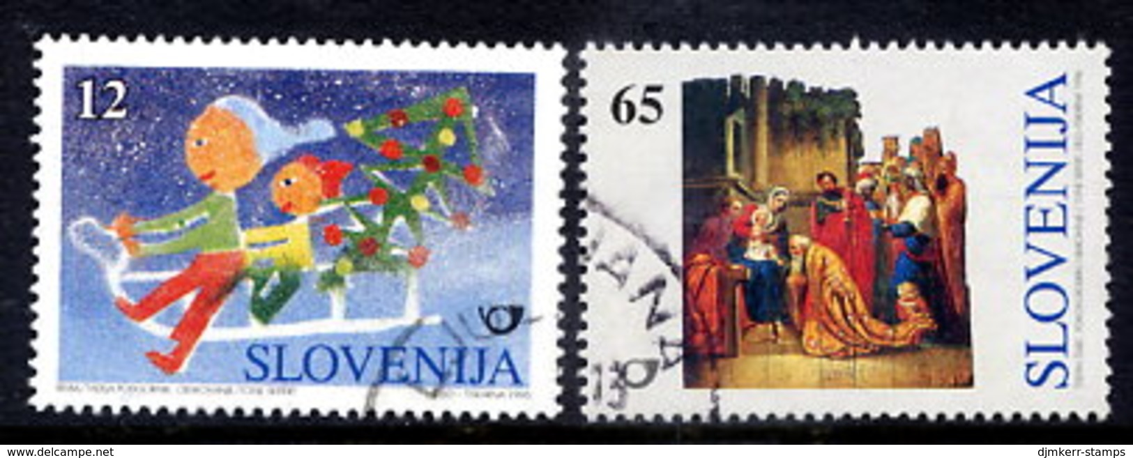 SLOVENIA 1996 Christmas Used.  Michel 171-72 - Slovenia