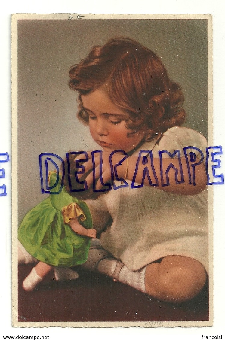 Petite Fille Et Sa Poupée. 1947 - Jeux Et Jouets