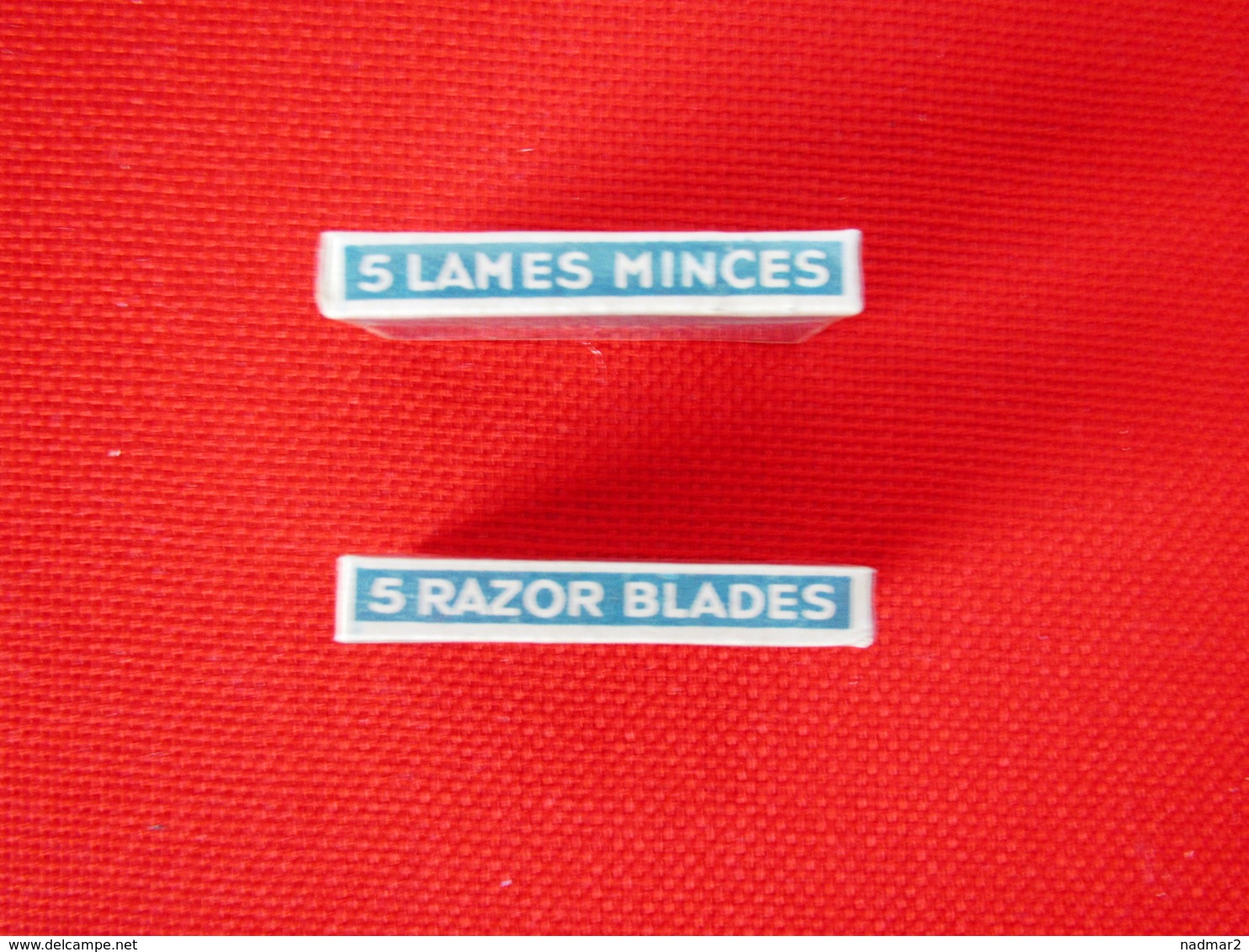 Lot De 2 étuis De 5 Lames Minces Neuves R.BELINE Fabrication Française Made In France  Razor Blades TBE - Razor Blades