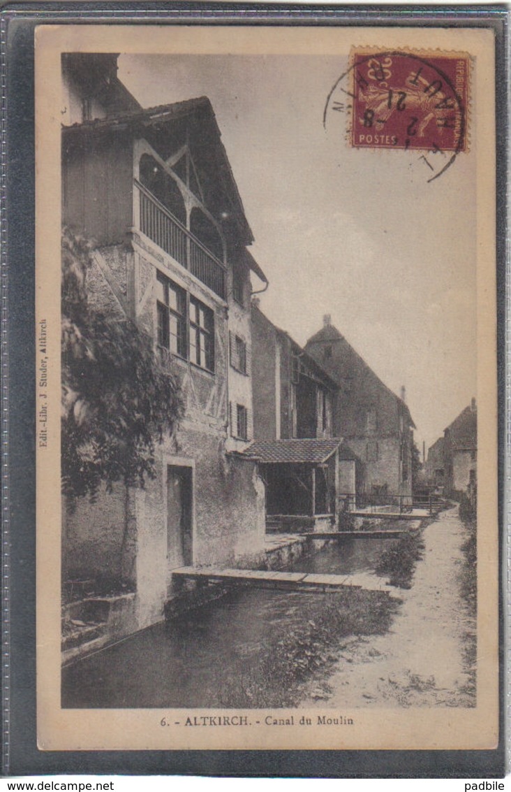 Carte Postale 68. Altkirch  Canal Du Moulin Très Beau Plan - Altkirch